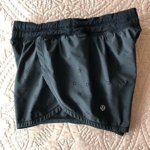 Lululemon Run Women’s Breeze By Shorts Laser Cut Floral Cutout